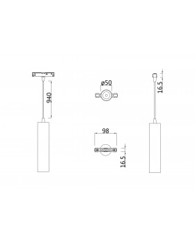 Трековый подвесной светильник Technical TR016-2-12W4K-W-foto2