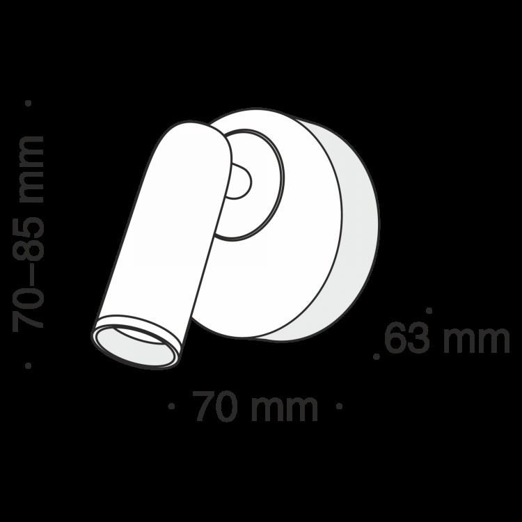 Настенный светильник (бра) Technical C038WL-L3B3K