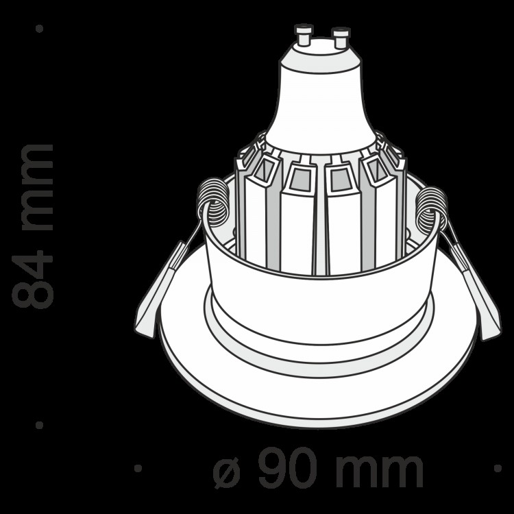 Встраиваемый светильник Technical DL041-01B