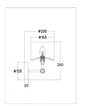 Настенный светильник (бра) Maytoni MOD088WL-01BS-foto3