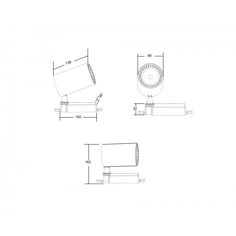 Трековый светильник Technical TR029-3-30W3K-B