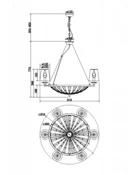 Подвесной светильник Maytoni H021PL-06CH-foto4