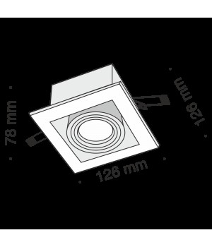 Встраиваемый светильник Technical DL008-2-01-S-foto3