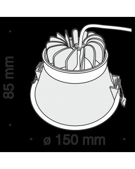 Встраиваемый светильник Technical DL039-L15W3K-foto7