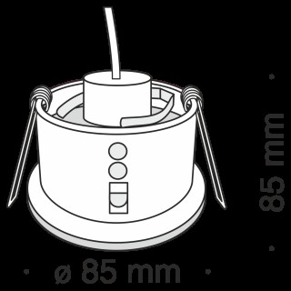 Встраиваемый светильник Technical DL032-2-01W-foto5