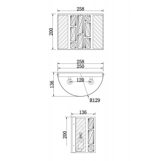 Настенный светильник (бра) Maytoni MOD028WL-02CH-foto5
