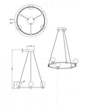 Подвесной светильник Freya FR4005PL-03B1