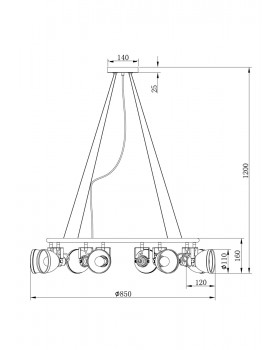 Подвесной светильник Freya FR4003PL-08W-foto2