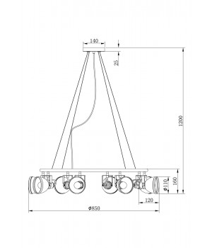 Подвесной светильник Freya FR4003PL-08W-foto2