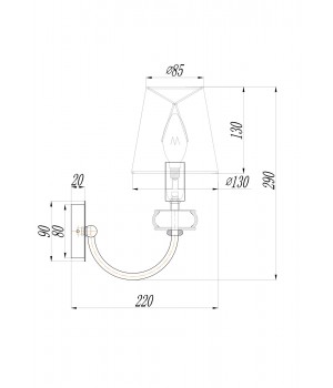Настенный светильник (бра) Maytoni ARM006WL-01G-foto4