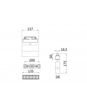 Трековый светильник Technical TR015-2-10W3K-W-foto5