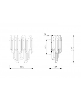 Настенный светильник (бра) Maytoni DIA200WL-02G-foto5