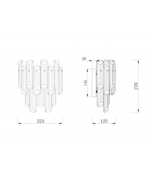 Настенный светильник (бра) Maytoni DIA200WL-02G-foto5