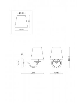 Настенный светильник (бра) Freya FR2027WL-01BS-foto2