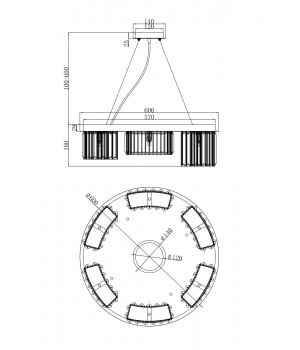 Подвесной светильник Maytoni MOD083PL-06CH-foto5
