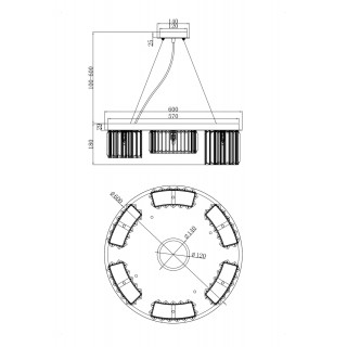 Подвесной светильник Maytoni MOD083PL-06CH-foto5