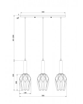 Подвесной светильник Freya FR9001PL-03B-foto3
