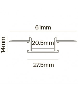 Комплектующие к светодиодной ленте Technical ALM011S-2M-foto2