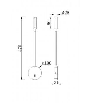 Настенный светильник (бра) Technical C035WL-L3B3K-foto2