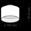 Потолочный светильник Technical C009CW-L16B