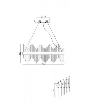 Подвесной светильник Freya FR10008PL-L46G-foto2