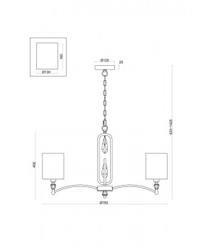 Подвесной светильник Freya FR1007PL-07BS-foto2