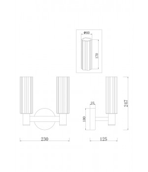 Настенный светильник (бра) Freya FR5167WL-02BS-foto6