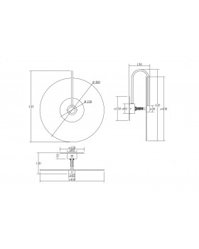 Настенный светильник (бра) Maytoni MOD305WL-01G-foto5