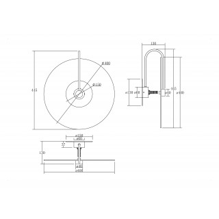 Настенный светильник (бра) Maytoni MOD305WL-01G-foto5
