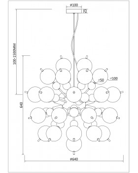 Подвесной светильник Maytoni MOD133PL-08CH-foto3