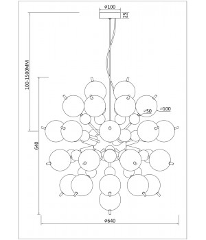 Подвесной светильник Maytoni MOD133PL-08CH-foto3