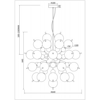Подвесной светильник Maytoni MOD133PL-08CH-foto3