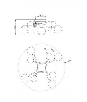 Потолочный светильник Freya FR5116CL-09BS-foto3