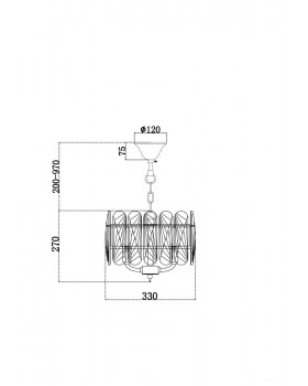 Подвесной светильник Maytoni MOD122PL-03BS-foto2