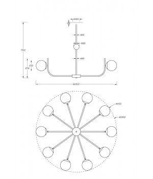 Подвесной светильник Maytoni MOD109PL-10BS-foto2