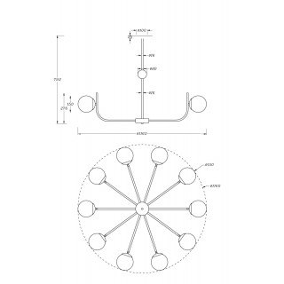 Подвесной светильник Maytoni MOD109PL-10BS-foto2