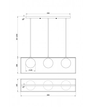 Подвесной светильник Freya FR5113PL-03G-foto2