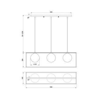 Подвесной светильник Freya FR5113PL-03G-foto2
