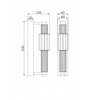 Настенный светильник (бра) Maytoni MOD308WL-L9CG3K-foto3