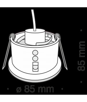 Встраиваемый светильник Technical DL032-2-01B-foto4