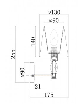 Настенный светильник (бра) Maytoni MOD038WL-01CH-foto5