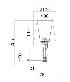 Настенный светильник (бра) Maytoni MOD038WL-01CH-foto5
