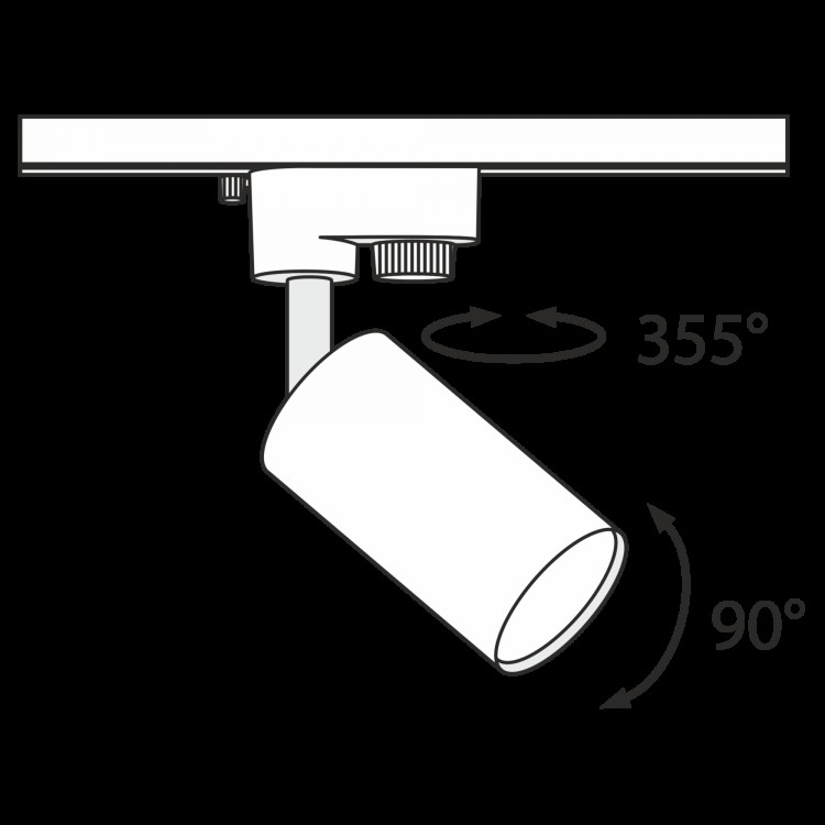 Трековый светильник Technical TR002-1-GU10-W