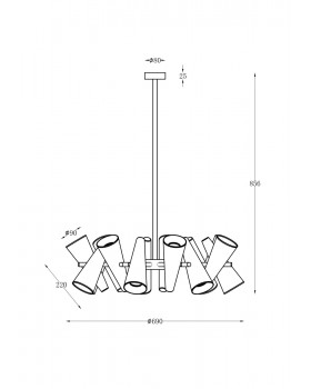 Подвесной светильник Maytoni MOD095PL-14BS-foto4