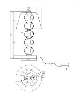 Настольный светильник Maytoni MOD555TL-L9CH5K-foto8