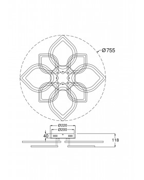 Потолочный светильник Freya FR6015CL-L84W-foto2