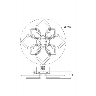 Потолочный светильник Freya FR6015CL-L84W-foto2