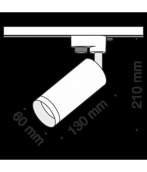 Трековый светильник Technical TR004-1-GU10-W-foto6