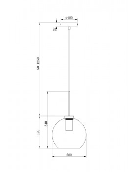 Подвесной светильник Freya FR8002PL-01B-foto2