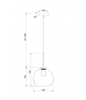 Подвесной светильник Freya FR8002PL-01B-foto2